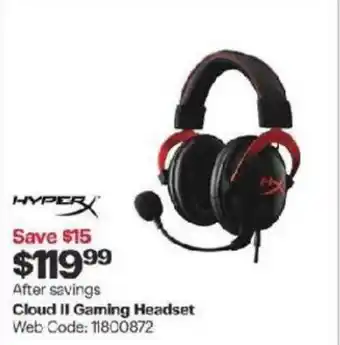 Best Buy Cloud II gaming headset offer