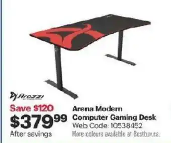 Best Buy Arena Modern Computer Gaming Desk offer