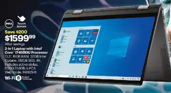 Best Buy 2-in-1 Laptop with Intel Core 17-1051OU Processor offer