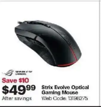 Best Buy Strix Evolve Optical Gaming Mouse offer
