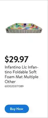 Walmart Infantino Llc Infantino Foldable Soft Foam Mat Multiple Other offer