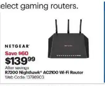 Best Buy R7200 Nighthawk AC2100 Wi-Fi Router offer