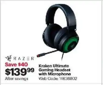 Best Buy Kraken Ultimate Gaming Headset with Microphone offer