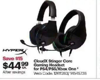 Best Buy CloudX Stinger Core Gaming Headset for PS4/PS5/Xbox One offer