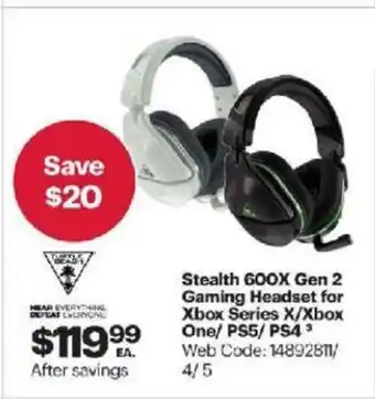 Best Buy Stealth 600X Gen 2 Gaming Headset offer