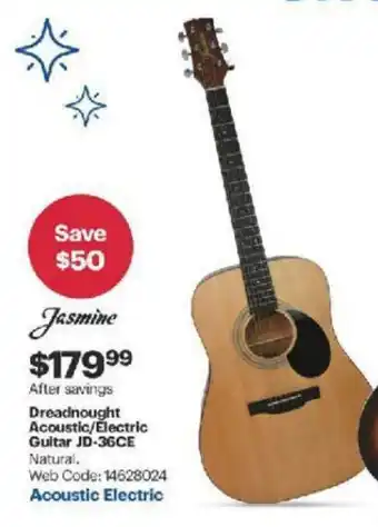 Best Buy Dreadnought Acoustic/Electric Guitar JD-36CE offer