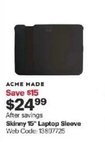 Best Buy Skinny 15 Laptop Sleeve offer
