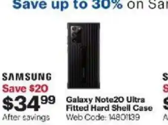 Best Buy Galaxy Note20 Ultra Fitted Hard Shell Case offer