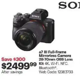 Best Buy Mirrorless Camera 28-70mm OSS Lens Kit offer
