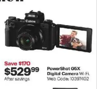 Best Buy PowerShot G5X Digital Camera offer