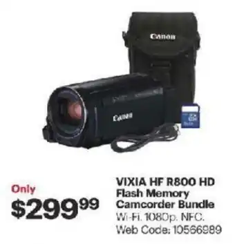 Best Buy VIXIA HF R800 HD Flash Memory Camcorder Bundle offer