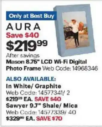 Best Buy LCD Wi-Fi Digital Photo Frame offer