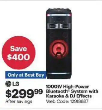 Best Buy 1000Q High-Power Bluetooth offer