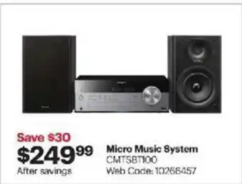 Best Buy Micro Music System offer