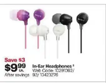 Best Buy In-Ear Headphones offer