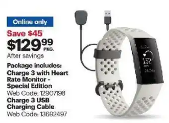 Best Buy Charge 3 with Heart Rate Monitor Special Edition offer