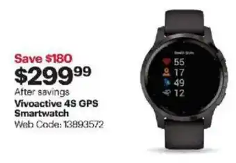 Best Buy Vivoactive 4S GPS Smartwatch offer