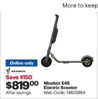 Best Buy Ninebot E45 Electric Scooter offer
