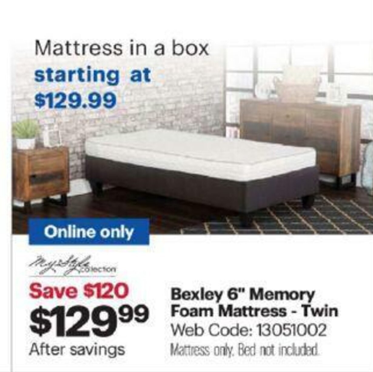 bexley 6 memory foam mattress