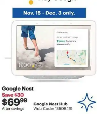 Best Buy Google Nest Hub offer