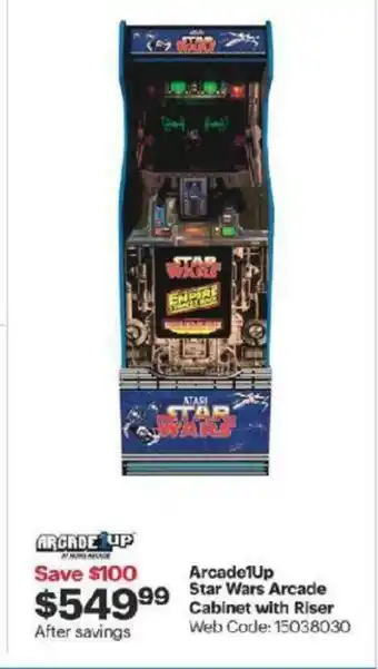 Best Buy Arcade1Up Star Wars Arcade Cabinet with Riser offer