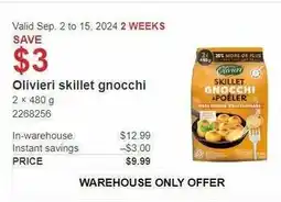Costco Olivieri skillet gnocchi offer