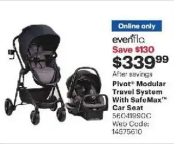 Best Buy Pivot Modular Travel System with SameMax Car Seat offer