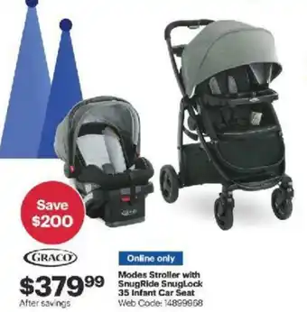Best Buy Modes Stroller with SnugRide SnugLock 35 Infant Car Seat offer
