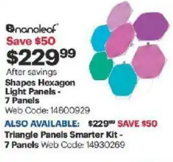 Best Buy Shapes Hexagon Light Panels offer