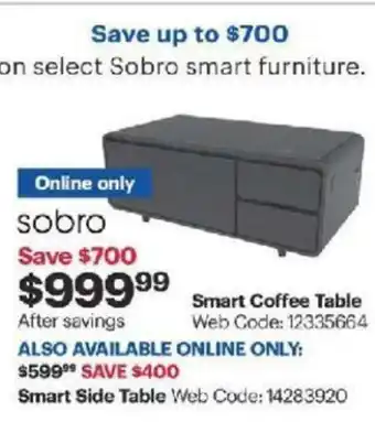 Best Buy Smart Side Table offer