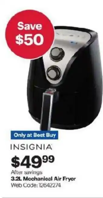 Best Buy 3.2L Mechanical Air Fryer offer