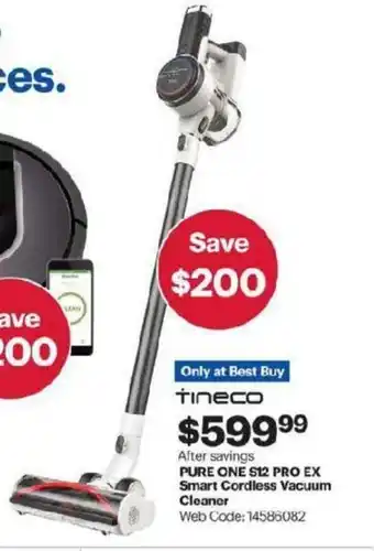 Best Buy Pure One S12 Pro Ex Smart Cordless Vacuum offer