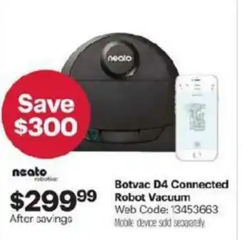 Best Buy Botvac D4 Connected Robot Vacuum offer
