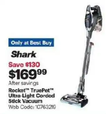 Best Buy Rocket TruePet Ultra Light Corded offer