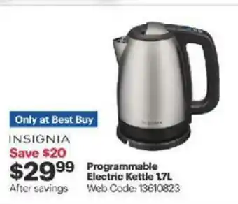 Best Buy Programmable Electric Kettle 1.7L offer