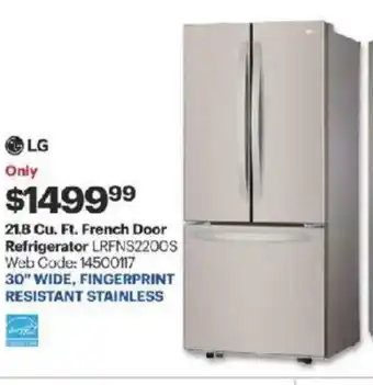 Best Buy 21.8 Cu Ft French Door offer