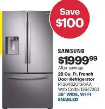 Best Buy 28 Cu Ft French Door Refrigerator offer