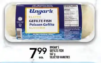 Metro Ungar's gefilte fish offer