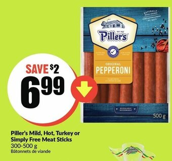 FreshCo Piller's Mild, Hot, Turkey or Simply Free Meat Sticks offer