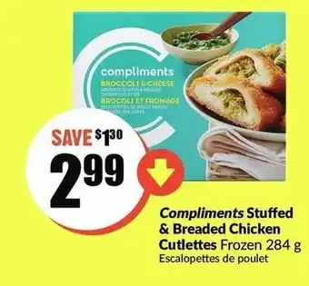 FreshCo Stuffed & Breaded Chicken Cutlettes offer