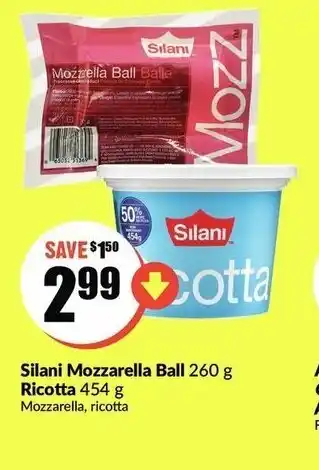 FreshCo Silani Mozzarella Ball Ricotta offer
