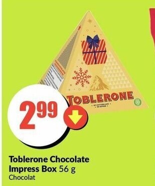 FreshCo Toblerone Chocolate Impress Box offer
