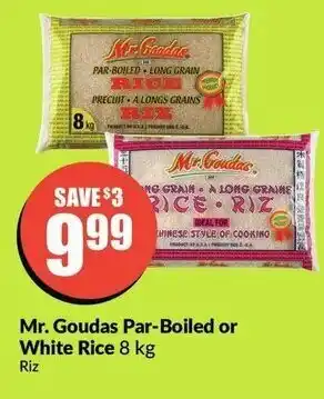 FreshCo Mr Goudas Par-Boiled or White Rice offer