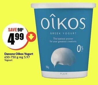FreshCo Danone Oikos Yogurt offer