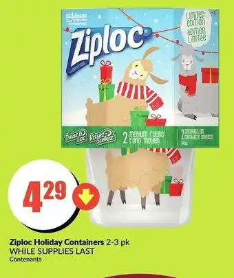 FreshCo Ziploc Holiday Containers offer