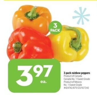 Giant Tiger 3 Pack Rainbow Peppers offer