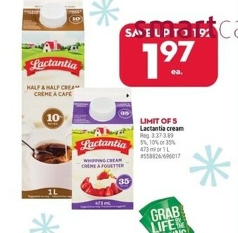 Giant Tiger Lactantia Cream offer