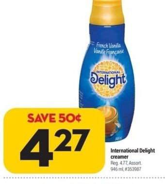 Giant Tiger International Delight Creamer offer