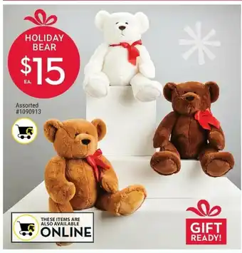 Giant Tiger Holiday Bear offer