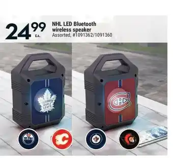 Giant Tiger NHL LED Bluetooth Wireless Speaker offer